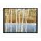 Stupell Industries Birch Tree Lake Landscape Nature Black Wood Framed Wall Art
